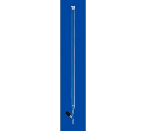 Хроматографическая колонка Lenz 100 мм, 8 мл, NS14/23, с фриттой, PTFE игольчатый кран, стекло