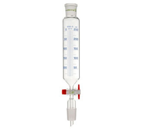 Воронка капельная цилиндрическая Rettberg 25 мл, NS14,5/23, с градуировкой, PTFE кран, стекло (Артикул 134044113) Воронка капельная цилиндрическая Rettberg 25 мл, NS14,5/23, с градуировкой, PTFE кран, стекло (Артикул 134044113)