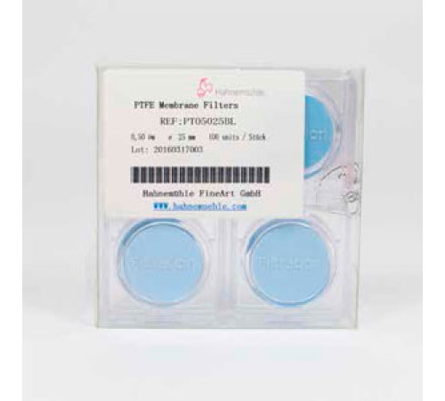 Мембранные фильтры Hahnemühle из PTFE, 5 мкм, Ø 90 мм, нестерильные, белые