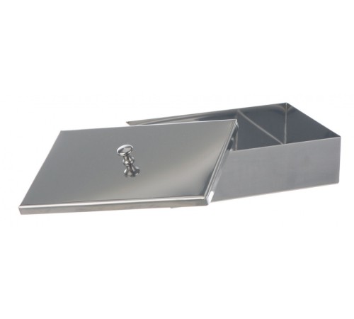 Лоток Bochem для инструментов с крышкой с ручкой, размеры 500x200x80, нержавеющая сталь Лоток Bochem для инструментов с крышкой с ручкой, размеры 500x200x80, нержавеющая сталь
