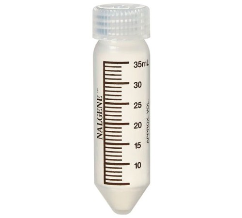 Центрифужная пробирка Nalgene с завинчивающейся крышкой, коническая, 35 мл, PPCO, диаметр 28.3 мм, высота 103.8 мм Центрифужная пробирка Nalgene с завинчивающейся крышкой, коническая, 35 мл, PPCO, диаметр 28.3 мм, высота 103.8 мм