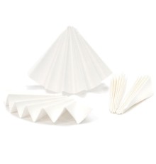 Высокочистые бумажные фильтры Hahnemühle 598, толстые, складчатые, Ø 150 мм, для качественного анализа